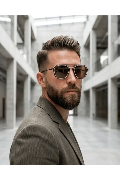 Brett SPITFIRE col. C28 – Retro Sporty Elegance in Pure Titanium
