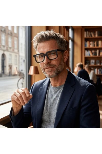 Henau PAXTON 901S – Bold Contemporary Geometric Optical Frame