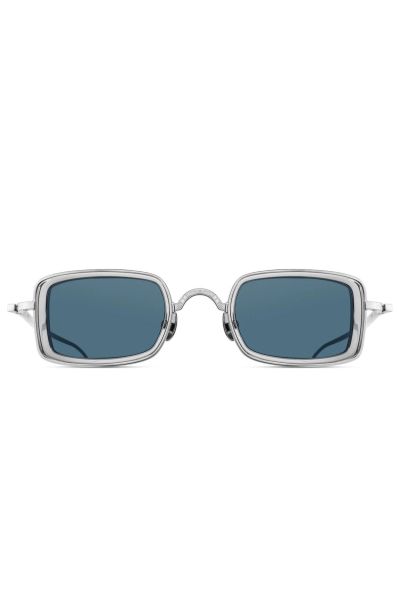 MATSUDA M3079-i col. BS-GRC - LIMITED EDITION - a square style crafted of titanium and accented with a thin acetate insert
